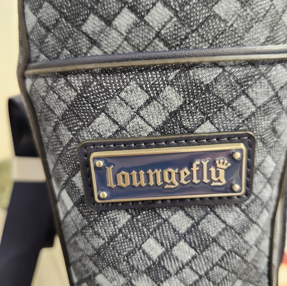 Loungefly Faux Denim Convertible Tote-Backpack NWT - Picture 10 of 11